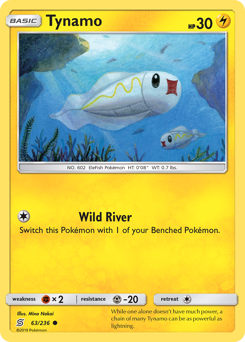 Tynamo #63 Tynamo - Unified Minds - #63 - Pokemon TCG card