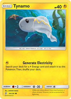 Tynamo #64 Tynamo - Unified Minds - #64 - Pokemon TCG card