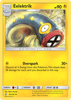 Eelektrik - Unified Minds - #65 - Pokemon TCG card