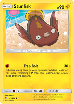 Stunfisk - Unified Minds - #67 - Pokemon TCG card