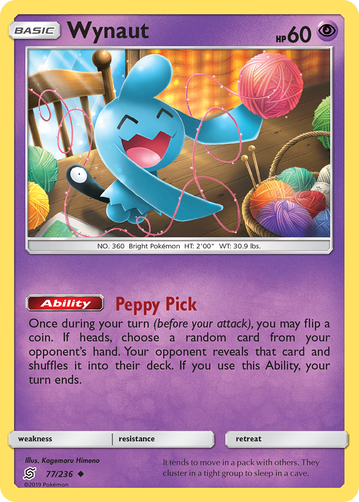 Wynaut - Unified Minds - #77 - Pokemon TCG card