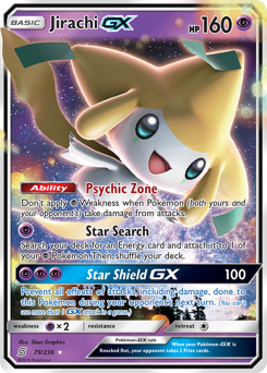 Jirachi-GX #79 Jirachi-GX - Unified Minds - #79 - Pokemon TCG card