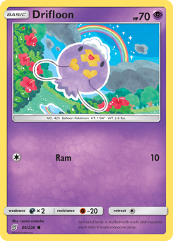 Drifloon #80 Drifloon - Unified Minds - #80 - Pokemon TCG card