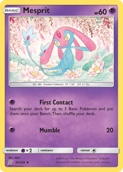 Mesprit #84 Mesprit - Unified Minds - #84 - Pokemon TCG card