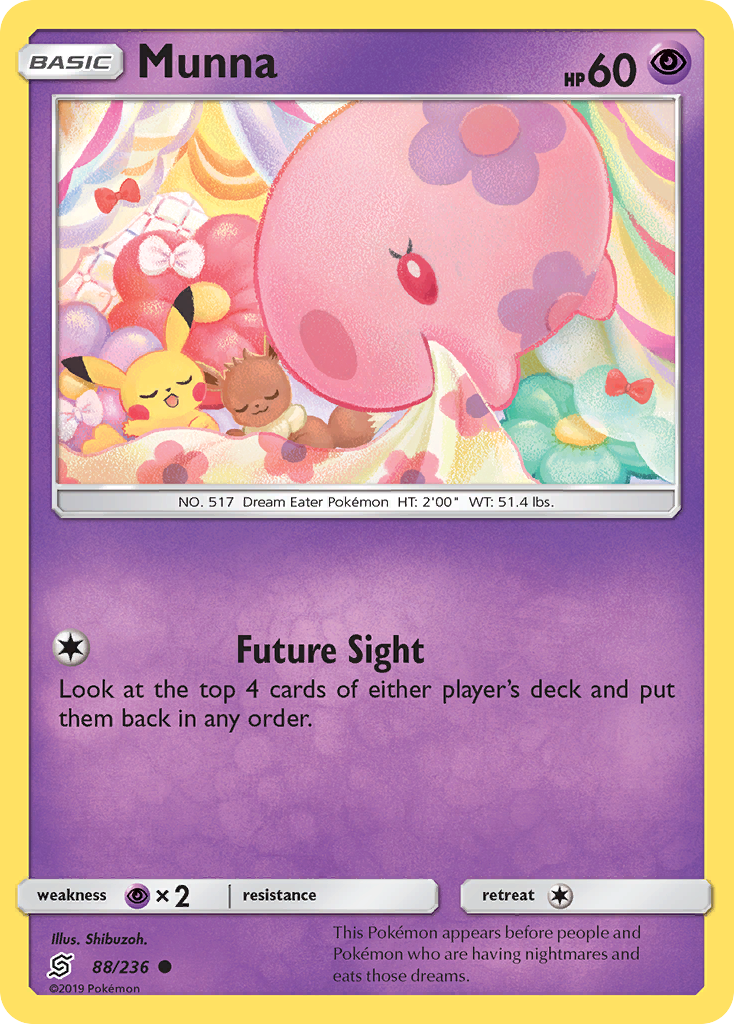 Munna - Unified Minds - #88 - Pokemon TCG card