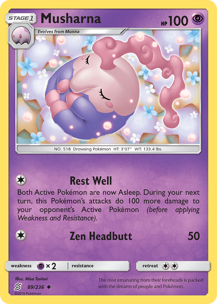 Musharna - Unified Minds - #89 - Pokemon TCG card