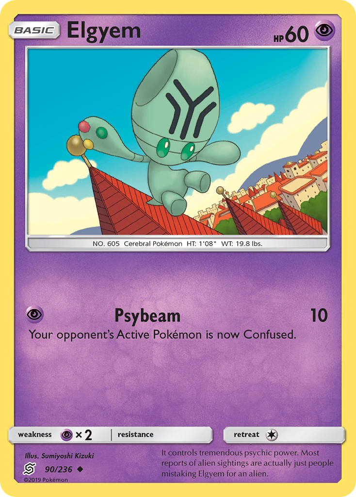 Elgyem - Unified Minds - #90 - Pokemon TCG card