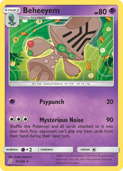 Beheeyem - Unified Minds - #91 - Pokemon TCG card