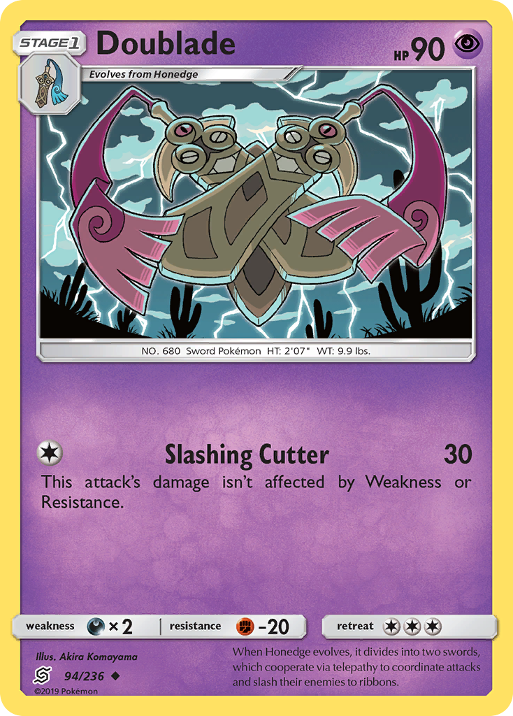 Doublade - Unified Minds - #94 - Pokemon TCG card