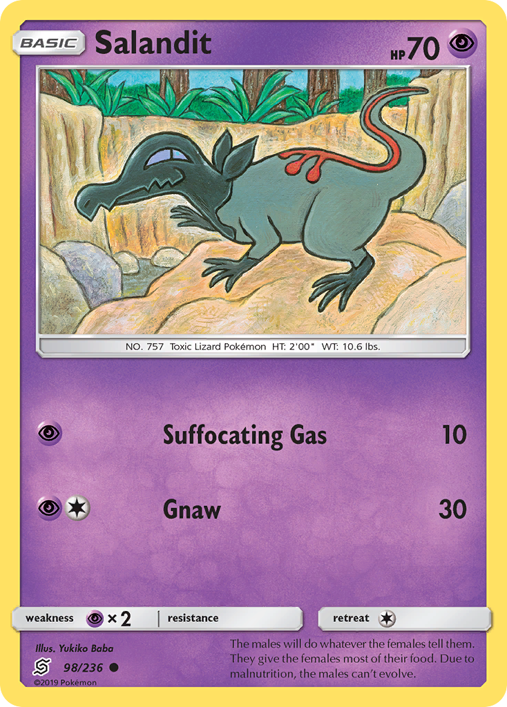 Salandit - Unified Minds - #98 - Pokemon TCG card