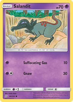 Salandit #98 Salandit - Unified Minds - #98 - Pokemon TCG card