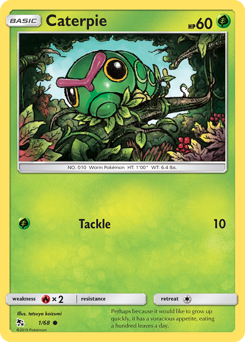 Caterpie - Hidden Fates - #1 - Pokemon TCG card