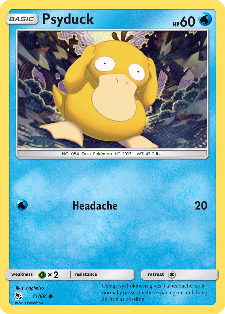 Psyduck - Hidden Fates - #11 - Pokemon TCG card