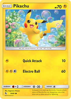 Pikachu #19 Pikachu - Hidden Fates - #19 - Pokemon TCG card