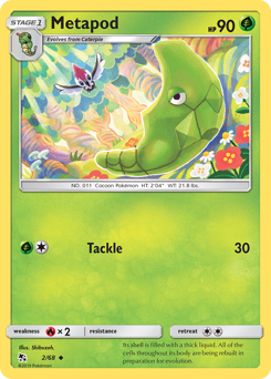 Metapod - Hidden Fates - #2 - Pokemon TCG card