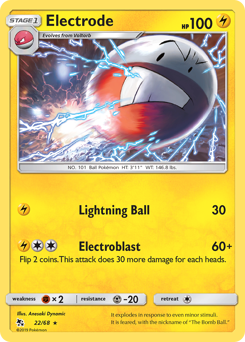 Electrode #22 Electrode - Hidden Fates - #22 - Pokemon TCG card