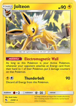 Jolteon #23 Jolteon - Hidden Fates - #23 - Pokemon TCG card