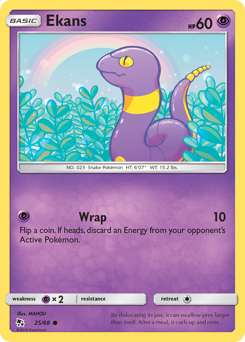 Ekans #25 Ekans - Hidden Fates - #25 - Pokemon TCG card