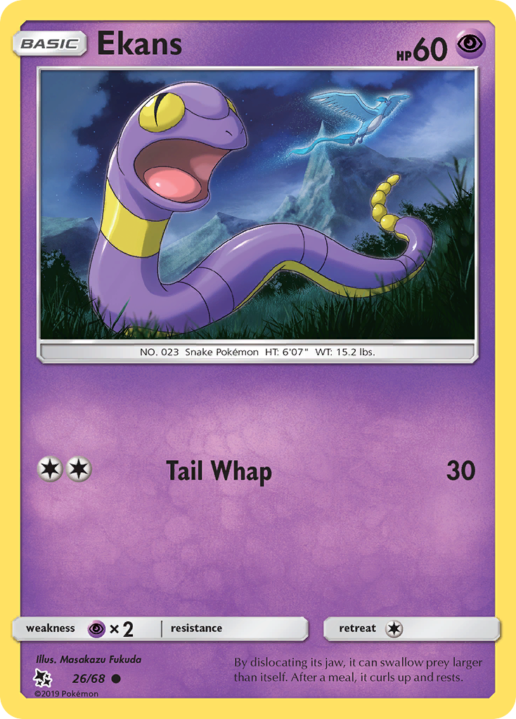 Ekans - Hidden Fates - #26 - Pokemon TCG card