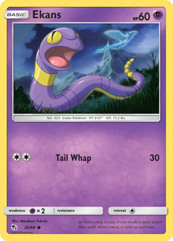 Ekans #26 Ekans - Hidden Fates - #26 - Pokemon TCG card