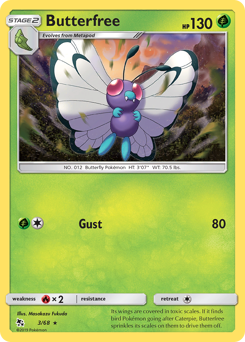Butterfree #3 Butterfree - Hidden Fates - #3 - Pokemon TCG card