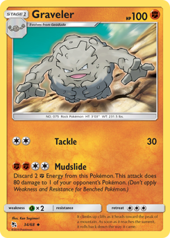 Graveler - Hidden Fates - #34 - Pokemon TCG card