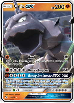 Onix-GX #36 Onix-GX - Hidden Fates - #36 - Pokemon TCG card