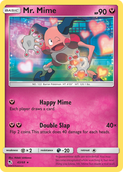 Mr. Mime - Hidden Fates - #43 - Pokemon TCG card