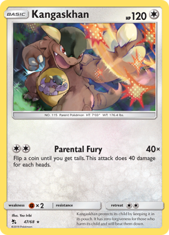 Kangaskhan #47 Kangaskhan - Hidden Fates - #47 - Pokemon TCG card