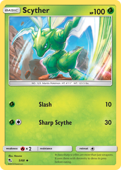 Scyther #5 Scyther - Hidden Fates - #5 - Pokemon TCG card