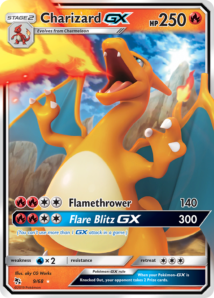 Charizard-GX - Hidden Fates - #9 - Pokemon TCG card