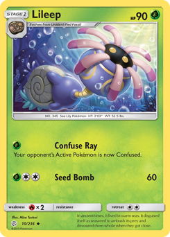 Lileep - Cosmic Eclipse - #10 - Pokemon TCG card
