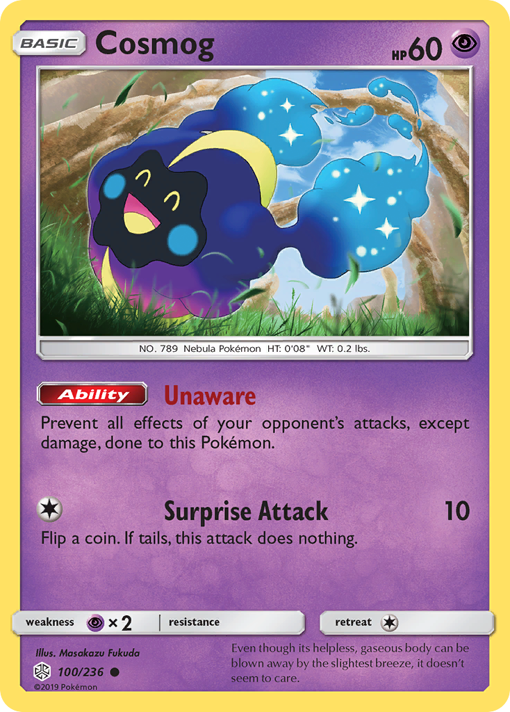 Cosmog - Cosmic Eclipse - #100 - Pokemon TCG card