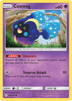 Cosmog #100 Cosmog - Cosmic Eclipse - #100 - Pokemon TCG card