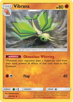 Vibrava #109 Vibrava - Cosmic Eclipse - #109 - Pokemon TCG card