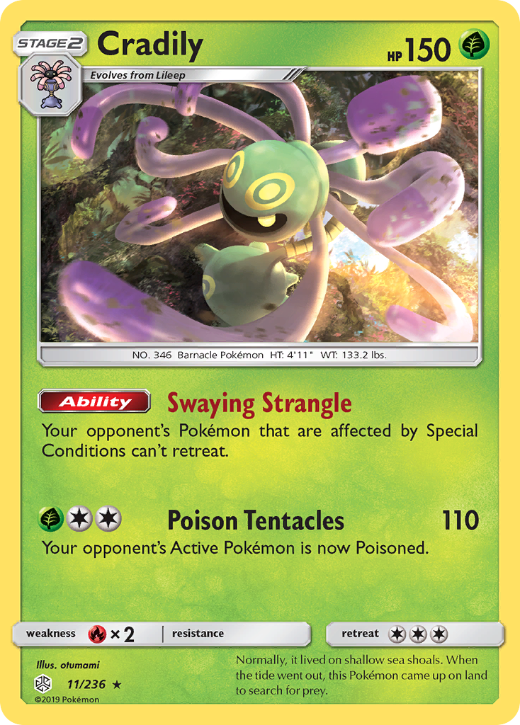 Cradily - Cosmic Eclipse - #11 - Pokemon TCG card