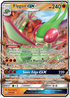 Flygon-GX #110 Flygon-GX - Cosmic Eclipse - #110 - Pokemon TCG card