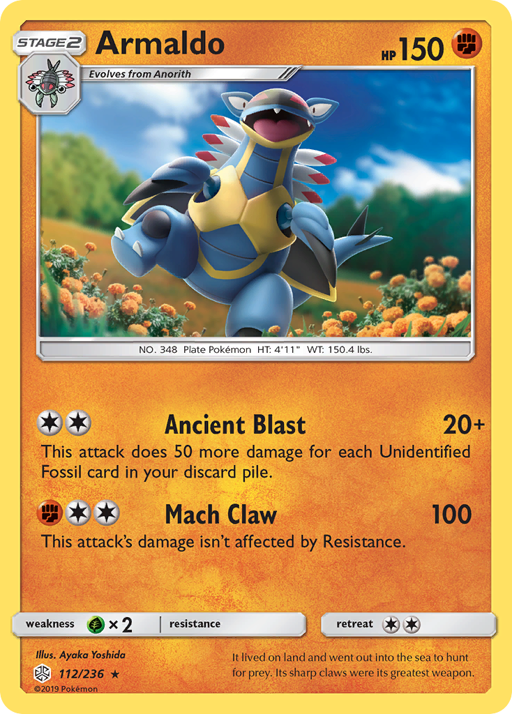 Armaldo - Cosmic Eclipse - #112 - Pokemon TCG card