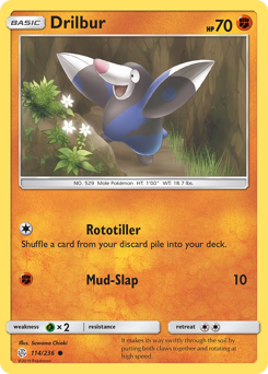 Drilbur - Cosmic Eclipse - #114 - Pokemon TCG card