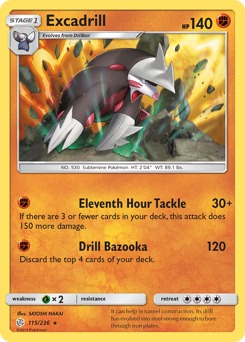 Excadrill #115 Excadrill - Cosmic Eclipse - #115 - Pokemon TCG card