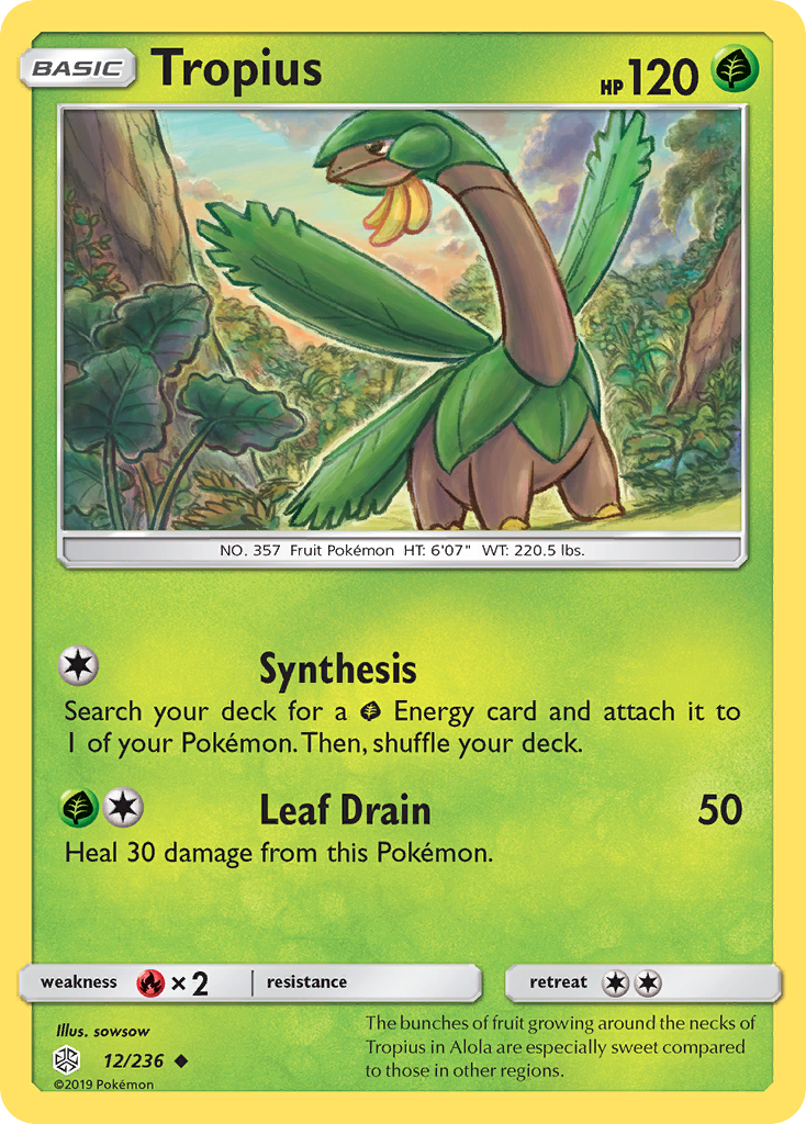 Tropius - Cosmic Eclipse - #12 - Pokemon TCG card