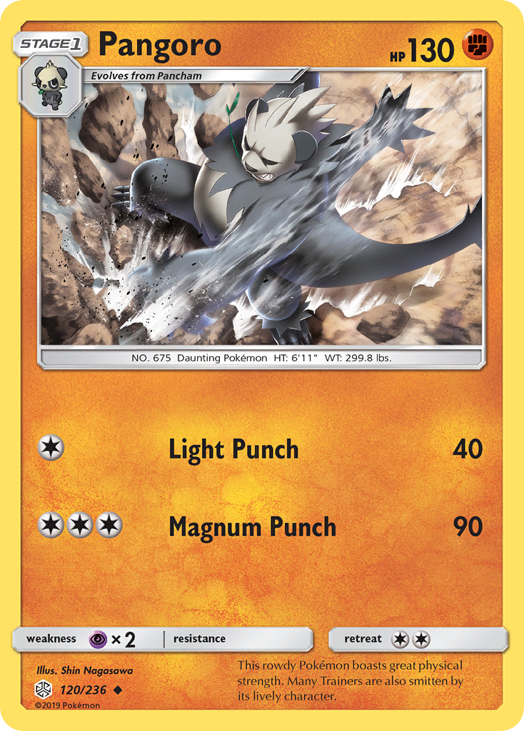 Pangoro - Cosmic Eclipse - #120 - Pokemon TCG card