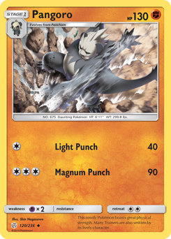 Pangoro - Cosmic Eclipse - #120 - Pokemon TCG card