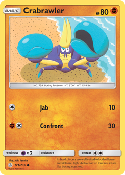 Crabrawler - Cosmic Eclipse - #121 - Pokemon TCG card