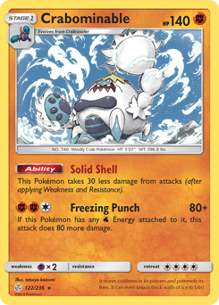 Crabominable - Cosmic Eclipse - #122 - Pokemon TCG card