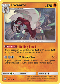 Lycanroc #124 Lycanroc - Cosmic Eclipse - #124 - Pokemon TCG card