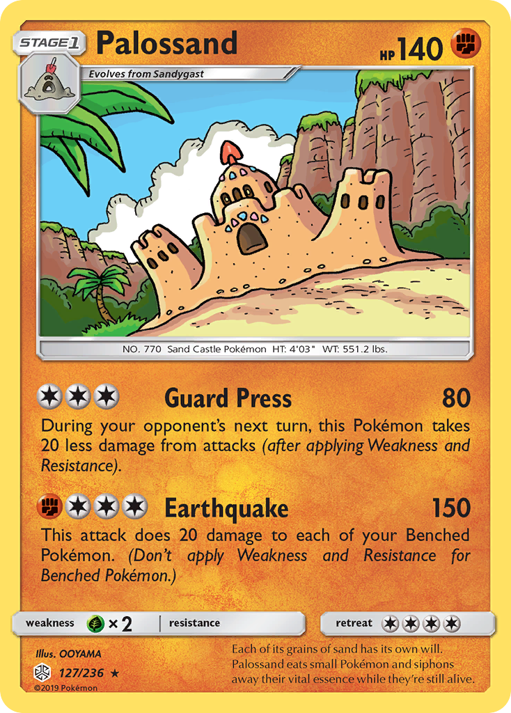 Palossand - Cosmic Eclipse - #127 - Pokemon TCG card