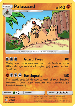 Palossand - Cosmic Eclipse - #127 - Pokemon TCG card