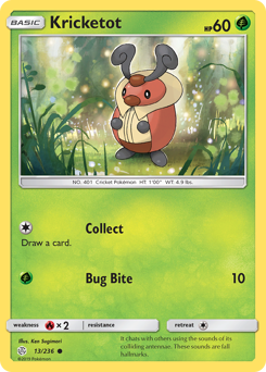 Kricketot #13 Kricketot - Cosmic Eclipse - #13 - Pokemon TCG card