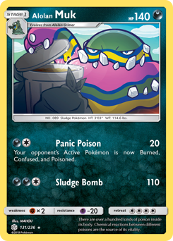 Alolan Muk - Cosmic Eclipse - #131 - Pokemon TCG card